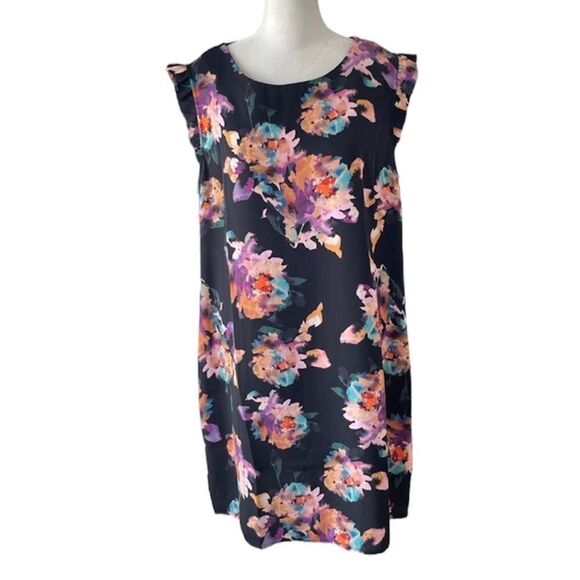 NWT Nicole Miller floral shift dress size 12 - Picture 1 of 12